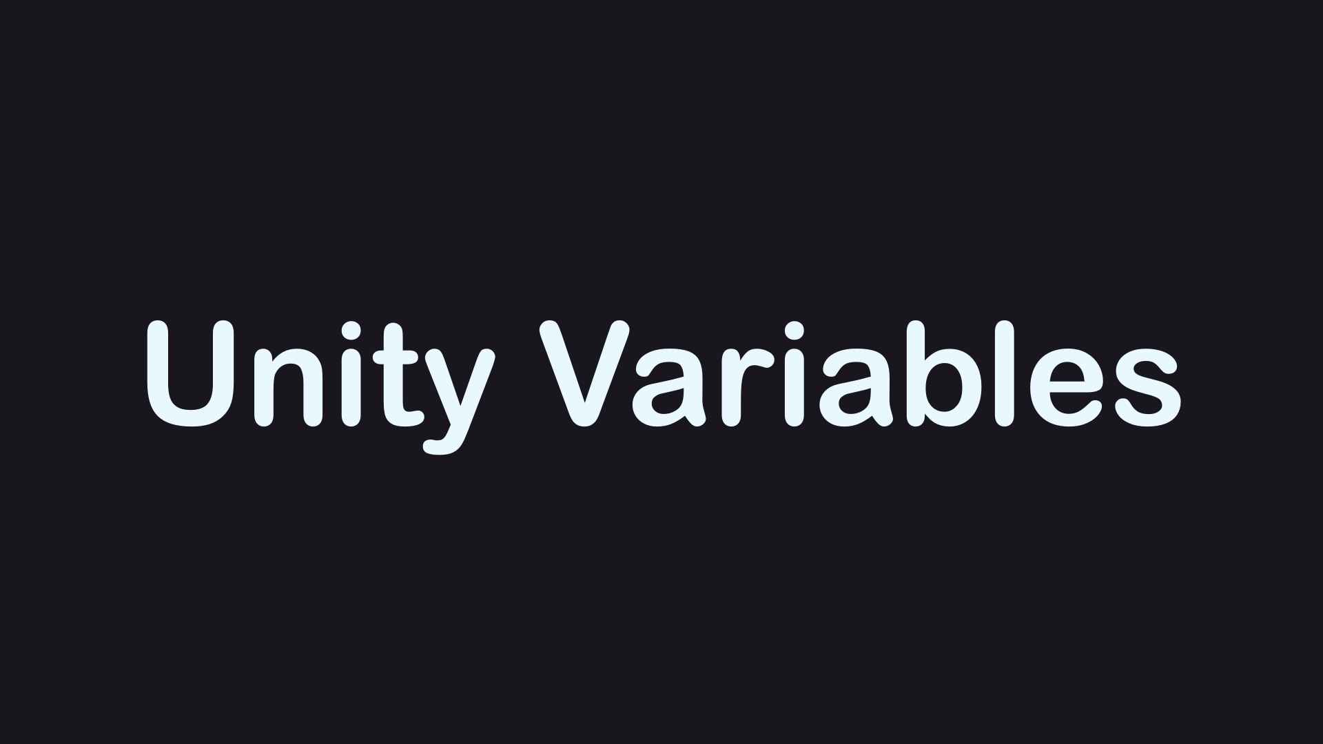 Featured image of post Unity Variable Data Types
